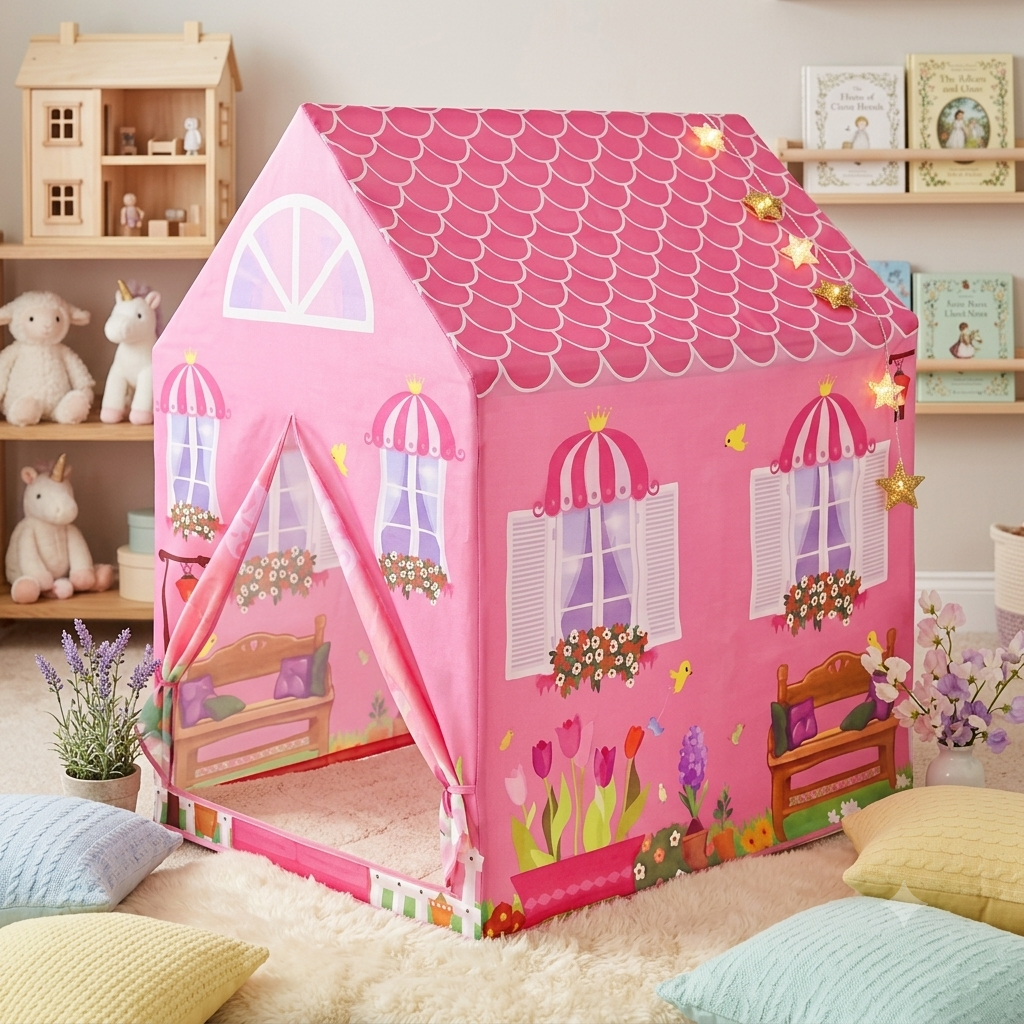Tent House Pink Design